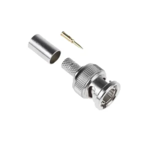 BNC Connector RG59 0.75Ohm CCTV crimp plug for coaxial cable