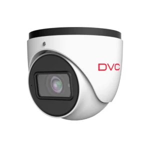 DVC DCN-TM8125AIN 8MP AI IP turret security camera with motorized zoom and Sony Starvis sensor front side view