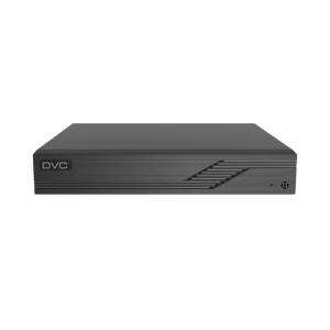 DVC DRN-0461RN 4 Channel 6MP NVR with HDMI and VGA outputs, H.265 video compression and 10TB SATA storage support for IP security cameras front view