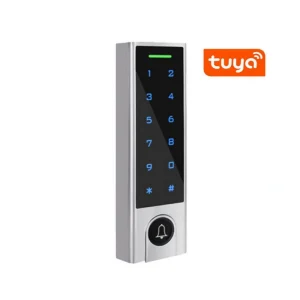 M-HF3-BT Tuya smart Bluetooth fingerprint RFID access control keypad device front side view left
