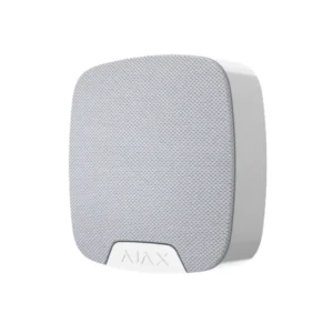 AJAX HomeSiren wireless indoor security siren with LED strobe and tamper protection front side view