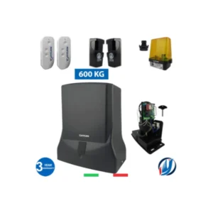 OXYGEN AUTOMATION Perseus Black 600Kg sliding gate motor with accessories