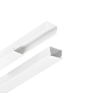 Plastic Canals PVC 15 x 10 Electrical Cable Trunking front side view
