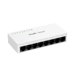 Ruijie-Reyee RG-ES08F network switch with Ruijie Cloud management for home, office and IP surveillance networks front view