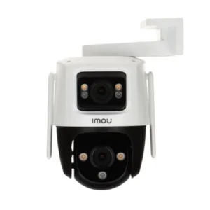 IMOU Cruiser Dual 10MP security camera with dual lens PTZ, WiFi 6, night vision and smart detection features front view