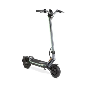 MS ENERGY FLARE X dual motor electric scooter with LED display and C-suspension front side view