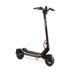 MS ENERGY FLARE 600W electric scooter with dual suspension and LED lighting system front side view