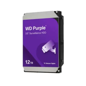 WD HDD 12TB 3.5" SATA III 512MB Purple Pro Surveillance front view