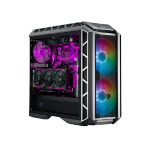Cooler Master H500P Mesh ARGB mid tower gaming PC case with tempered glass and RGB fans