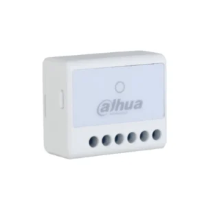 Dahua ARM7011-W2(868) wireless relay module with two-way communication and tamper input front side left view