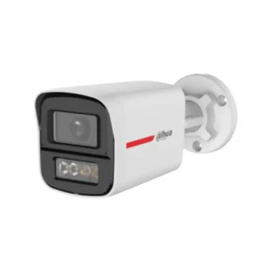 Dahua 5MP WizColor Smart Dual Light IP67 security camera with dual microphone front side view