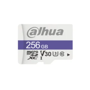 Dahua TF-C100 256GB microSD memory card with durable, waterproof, and anti-magnetic protection front view