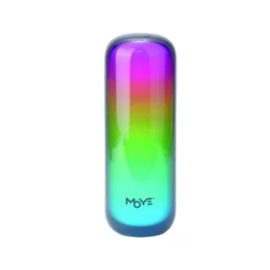 MOYE Bluetooth Pop Tune Black wireless speaker with RGB lighting front view