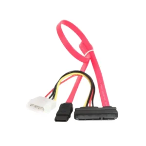 Cable serial ata 3 Gembird SATA III data and power combo cable Molex to SATA for 3.5 inch hard drive front view