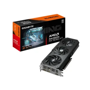 Gigabyte Radeon RX 9060 XT GAMING OC 8GB GDDR6 graphics package and card view