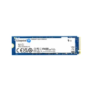 INGSTON NV3 1TB PCIe M.2 NVMe SSD showing high-speed internal storage solution front view