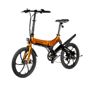 MS ENERGY eBike i20 STREETFLEX folding electric bike with magnesium frame front side view
