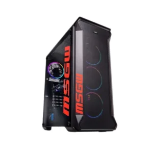 MSG Gamer R5 a119 gaming PC with Ryzen 5 7500F and RTX 5060 graphics card front view