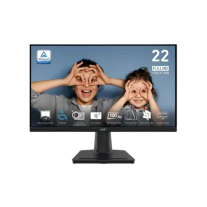 MSI PRO MP225V 22 inch Full HD VA monitor with 100Hz refresh rate and slim design front view