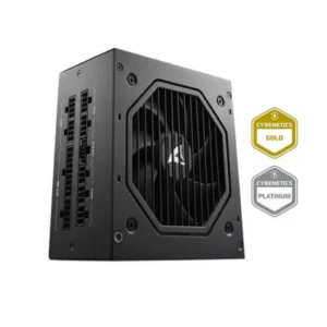 Sharkoon Rebel P20 ATX 3.1 Cybenetics Gold black fully modular power supply front side view