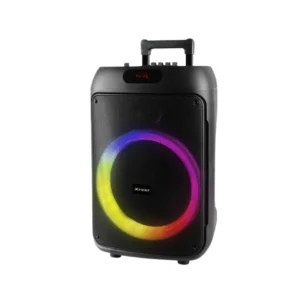 Trevi XF 380 KB 50W Bluetooth Karaoke Speaker with Disco Lights and Microphone front side view