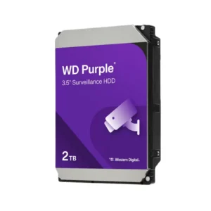 WD hdd 2TB purple 3.5 inch SATA III surveillance hard drive WD22PURZ front view