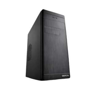 Deepcool Wave V2 Micro ATX computer case black with USB 3.0 front side view