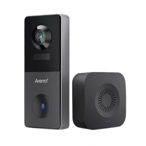 Arenti VBELL1 Outdoor 2K WiFi Video Doorbell with Night Vision and Two Way Audio front view