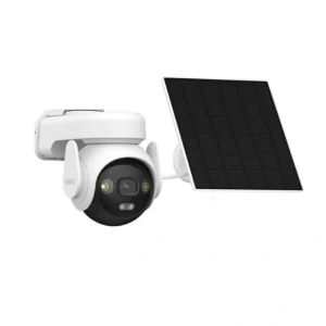 IMOU Cell AOV PT 5MP 4G wireless security camera with battery and solar panel support front side view