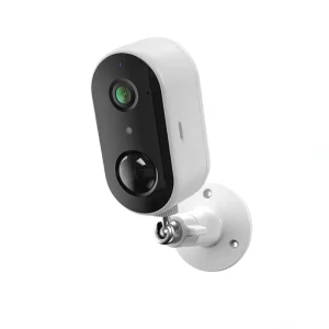 Laxihub GO1-32 Wire-Free Outdoor WiFi Camera 3MP Battery IP65 with 32GB SD Card Black front side view