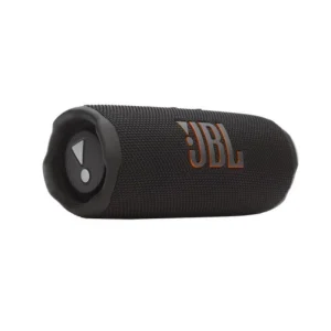 JBL Bluetooth Flip 7 Black portable speaker with AI Sound Boost and IP68 waterproof front side view