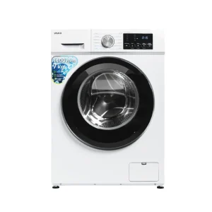 VIVAX HOME WFL-140712CI front load washing machine, white color, 7kg capacity, 1400 RPM front view