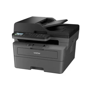 BROTHER MFC-L2802DN Multifunction Laser Printer, Monochrome, Duplex, 32ppm, A4 front side view left