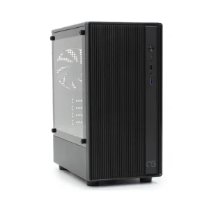 EWE Office PC AMD Ryzen 5 3400G 16GB RAM 512GB NVMe SSD desktop computer front side view