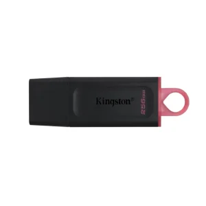 KINGSTON 256GB DataTraveler Exodia USB 3.2 Gen1 black flash drive front view
