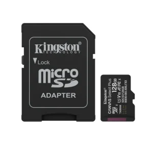 KINGSTON Micro SDXC 128GB Canvas Select Plus G3 150R memory card gray front view