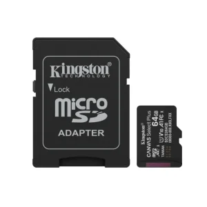 KINGSTON Micro SDXC 64GB Canvas Select Plus G3 150R memory card gray front view