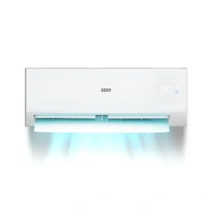 OZON Arctic Pure 24K inverter air conditioner with WiFi control and built in heater for large rooms front view
