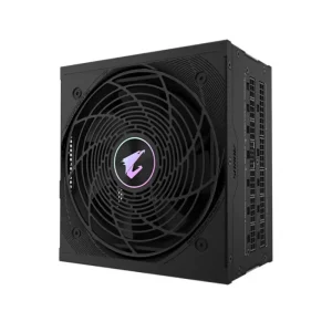 Gigabyte AORUS ELITE 850PM 850W 80+ Platinum Modular PSU Black front view