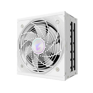 Gigabyte AORUS Elite 850PM ICE 850W white modular power supply front view