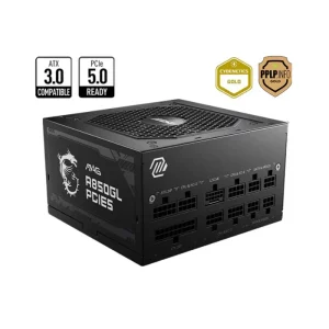 MSI MAG A850GL 850W PCIe5 12VHPWR 80 Plus Gold modular power supply front view