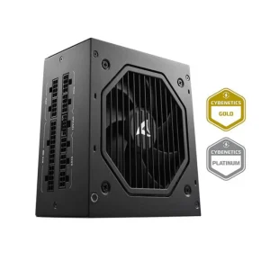 Sharkoon Rebel P20 850W ATX 3.1 Cybenetics Gold Modular PSU Black front view