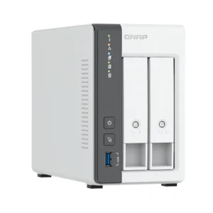 QNAP TS-216G 2-Bay NAS network storage device front side view left