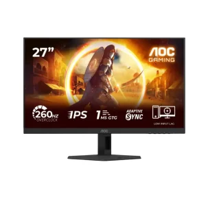 AOC 27G4ZRE 27 inch IPS gaming monitor 260Hz with HDMI and DisplayPort front view