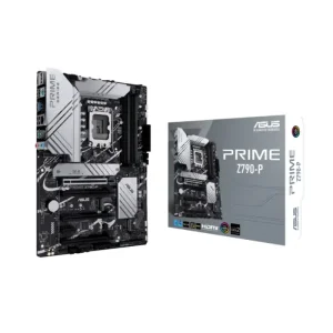 ASUS PRIME Z790-P LGA1700 DDR5 ATX motherboard front side view and package