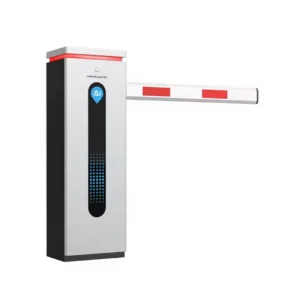 Automatic barrier PB301 kit silver parking gate barrier 4+2m telescopic arm access control system front view