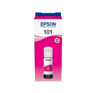 Epson 101 Magenta Ink 70ml EcoTank printer ink bottle original magenta refill ink for Epson printers front view