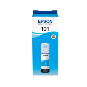 Epson 101 Cyan Ink 70ml EcoTank printer ink bottle original cyan refill ink for Epson printers front view
