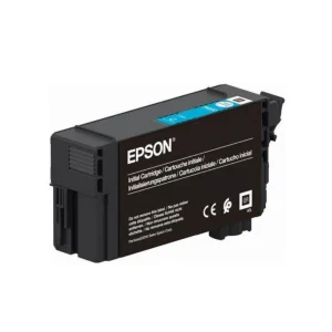 Epson T40D240 cyan UltraChrome XD2 50ml XL ink cartridge for SC-T series printers professional printing supply front side view