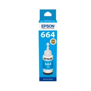 Epson T6642 Cyan Ink 70ml EcoTank printer ink bottle original cyan ink 6500 pages yield front view